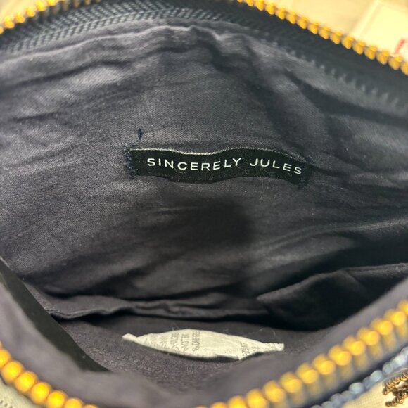 Sincerely Jules Beaded Evil Eye Wristlet - Navy Blue - Picture 3 of 5